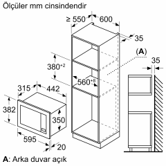 Siemens BF623LMS3 Ankastre Mikrodalga
