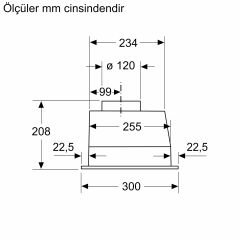Siemens LB73NAA30 Gömme Aspiratör