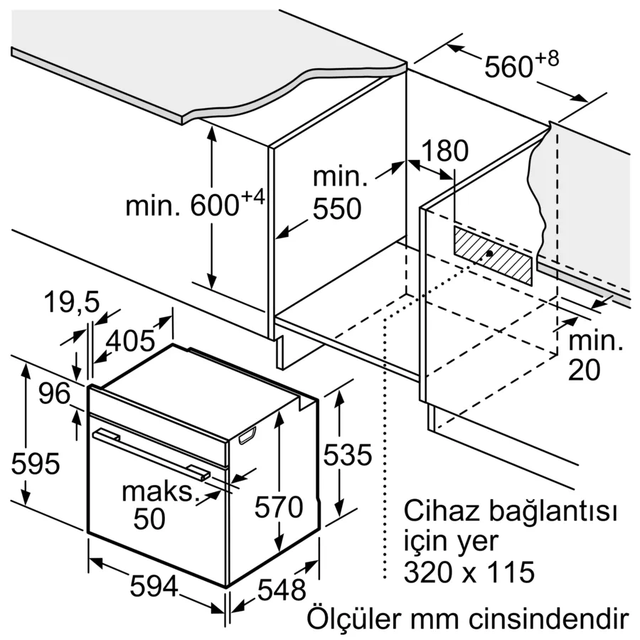 Siemens HR232GEB3 Fırın
