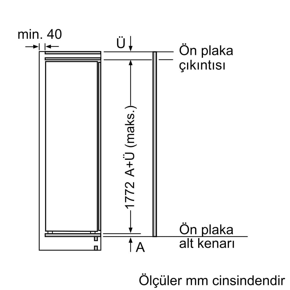 Siemens KI82LADD0 Ankastre Buzdolabı
